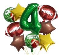 Football Balloons Set Football Birthday Party Decorations Football Touchdown Sports Theme Party Balloons for Tailgate Game Day Football Theme Supplies 4Year Birthday Balloons Party Decorations