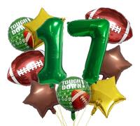 Football Balloons Set Football Birthday Party Decorations Football Touchdown Sports Theme Party Balloons for Tailgate Game Day Football Theme Supplies 17Year Birthday Balloons Party Decorations