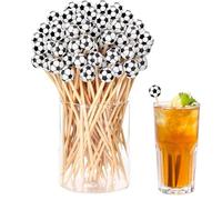 Football & Baseball Appetizer Picks, Decorative Teeth | 100 Pieces for Cupcakes, Cocktails, Sandwiches, Skewers, Sports Parties, Birthdays, Baby Showers, Events and Buffets