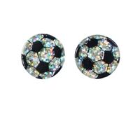 Football Basketball Volleyball Baseball Soccer American Football Ball Game Stud Earrings Glitter Acrylic Shiny Earrings for Women-Football, Acrylic, No Gemstone