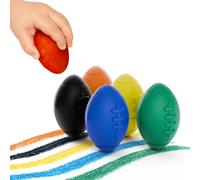 Football Big Crayons for Toddlers, 6 Colors Unbreakable Crayons for Kids, Jumbo, Non-Toxic, Easy Grip, No Mess Coloring