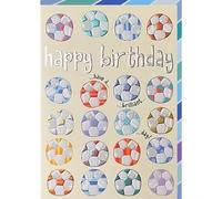 Football Birthday Card Footie Sport Brilliant Day - Bright Foiled Greeting Card