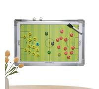 Football Board Erasable Slate with 2 Felt Tip Pens Magnetic Board Tool for Group Training and Referees