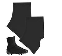 Football Boot Covers - Shoe Laces Protectors, 1 Pair, Youth and Adult Size | Football, Field Hockey, Softball and Baseball Shoe Cover, Waterproof, Elastic Overshoe, Durable, Ru, 1 Pair Black, see