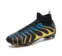 Football Boots Youth high top Spikes Microfibre Sneakers Men's Outdoor Football Shoes Indoor Football Trainers Professional Competitive Training Shoes