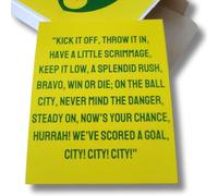 Football Box with Gift Chant Card, Prescription Bag and Label. Gift for Men, Women, her, Him, Novelty Box April Fools Day Birthday Gifts for Men, Women Presents for Boyfriend, Dad (Norwich)