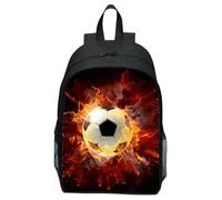 Football Boys Schoolbag, 3D Printing Backpack Elementary Soccer Backpack Schoolbags, Primary Large Capacity Bookbags Football Pattern Schoolbags for Boys Girls Kids