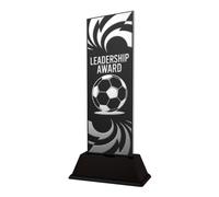 Football Captain & Leadership Trophies - Manager, Coach, Referee & Club Recognition Awards - Personalised Engraved Presentation Trophy - Shadowline (Leadership)