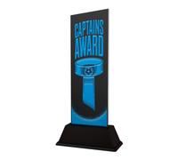 Football Captain & Leadership Trophies - Manager, Coach, Referee & Club Recognition Awards - Personalised Engraved Presentation Trophy - Shadowline (Captains Award)