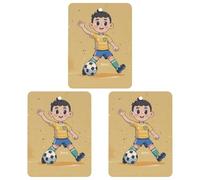 Football Car Air Freshener, 3 Pcs Square Hanging Air Freshener Cards, Long Lasting Fragrance Scented Cards for Car, Home, Office Gray-style