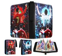 Football Card Binder, Trading Card Album for Football Card Collection Folder with 65 Page 520 Card Capacity Football Card Holder with Detachable Binder for Game Cards, Sports Star Cards