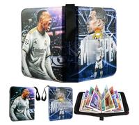Football Card Binder, Trading Card Album for Football Card Collection Folder with 65 Page 520 Card Capacity Football Card Holder with Detachable Binder for Game Cards, Sports Star Cards