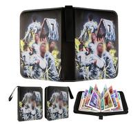 Football Card Binder, Trading Card Album for Football Card Collection Folder with 65 Page 520 Card Capacity Football Card Holder with Detachable Binder for Game Cards, Sports Star Cards
