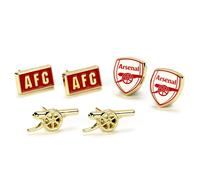 The Carat Shop Stud Earring Set Arsenal AFCES001 Timeless Alloy/Copper/Aluminium 3 Pairs
