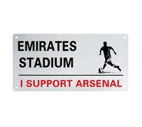 Football Club Sign for Arsenal, Street Sign Arsenal Gifts for Men Boys, Tin Sign Wall Decor Metal Poster Arsenal Football Club Chant - I SUPPORT ARSENAL