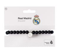 The Carat Shop Real Madrid Football Club Black Bead Bracelet