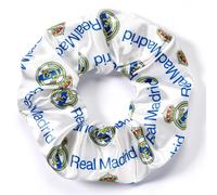 The Carat Shop Hair Scrunchie Real Madrid RMHS0013 - Navy & Yellow Logo - Polyester - Bold