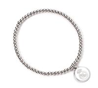 Football Clubs Real Madrid Silver Disc Ball Bead Bracelet RMBB0009 - Alloy / Copper / Aluminium