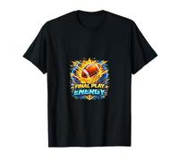 Football Clutch Moment Power Burst Sports Design T-Shirt