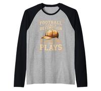 Football Coach Definition the One Who Calls Plays Raglan Baseball Tee