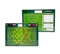 Football Coaching Board, Football Magnetic Tactic Board, Equipped with A Pen and Magnetic Chess Pieces, Portable Handle, Double-Sided Use, for Teaching