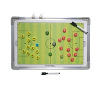 Football Coaching Pad - Match Analysis Slate, Smooth Magnetic Layer with Clip Support, Professional Clipboard for Practice, Visual Instruction Kit, Field Diagram Team School Club Pitch