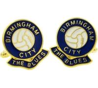 Football Coloured Enamel Cufflinks Birmingham