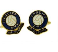 Football Coloured Enamel Cufflinks Cardiff