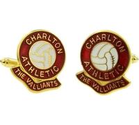 Football Coloured Enamel Cufflinks Charlton