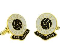 Football Coloured Enamel Cufflinks Derby
