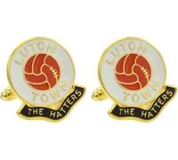 Football Coloured Enamel Cufflinks Luton
