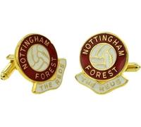 Football Coloured Enamel Cufflinks Nottingham Reds