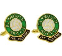 Football Coloured Enamel Cufflinks Plymouth