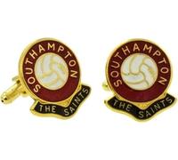 Football Coloured Enamel Cufflinks Southampton