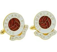 Football Coloured Enamel Cufflinks Sunderland