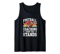Football Dad Coaching from The Stands Retro Tank Top