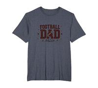 Football Dad: Proud Parent of Young Athletes T-Shirt, Men's Big and Tall, Heather Blue, 5X Tall