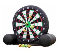 Football Dartboard - 3m High Outdoor Giant Dartboard Set With 8 Football Balls & Blower For Garden Games, Ideal For Adults And Kids