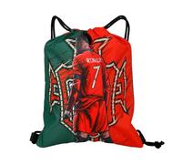 Football Drawstring Gym Bag with Waterproof, Ronald Football Kits for Kids, Swimming Bags for Adults - Drawstring Bags - Women Men Waterproof Swim Pe Drawstring Gym Bag for Travel Beach Outdoor