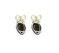 Football Earrings for Women Game Day Crystal Drop Earrings Statement Sports Lover Dangle Earrings Sport Jewelry Accessories, M, Zinc, No Gemstone