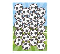 Football Edible Wafer Cake Cupcake Decorations Pack of 20 Dekora 145102