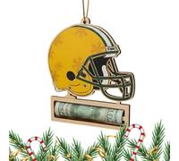 Football Fan Money Holder Ornament,Creative Wooden Party Supplies - Christmas Handcrafted Money Holders,for Thanksgiving Holiday New Year Eve Party Kids Adults Family Friends Home Car