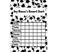 Football Fan Personalised Childrens Kids Chore Rota Task Reward Chart