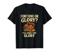 Football Fanatics Fortune or Glory Snacks Humor T-Shirt