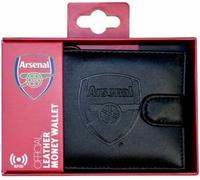FOOTBALL FC RFID ANTI-FRAUD EMBOSSED LEATHER WALLETS OFFICIAL LICENSED DESIGN