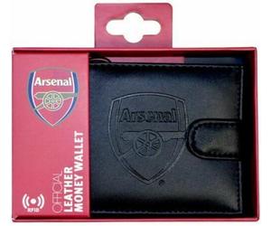 FOOTBALL FC RFID ANTI-FRAUD EMBOSSED LEATHER WALLETS OFFICIAL LICENSED DESIGN