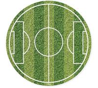 Football Field Round 15.5cm Edible Sugar Free Cake Topper.