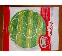 Football Field Round 20cm 8 inch Edible Sugar Cake Topper. Dekora.