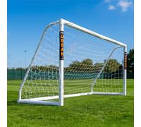 Football Flick Ultimate All Weather uPVC Football Goal with UV treated 70mm thick posts, integrated locking system, and strengthened corners (Sizes: 6x4, 8x4, 8x6, 12x6)