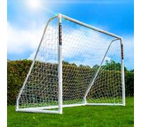 Football Flick Ultimate All Weather uPVC Football Goal with UV treated 70mm thick posts, integrated locking system, and strengthened corners (Sizes: 6x4, 8x4, 8x6, 12x6)